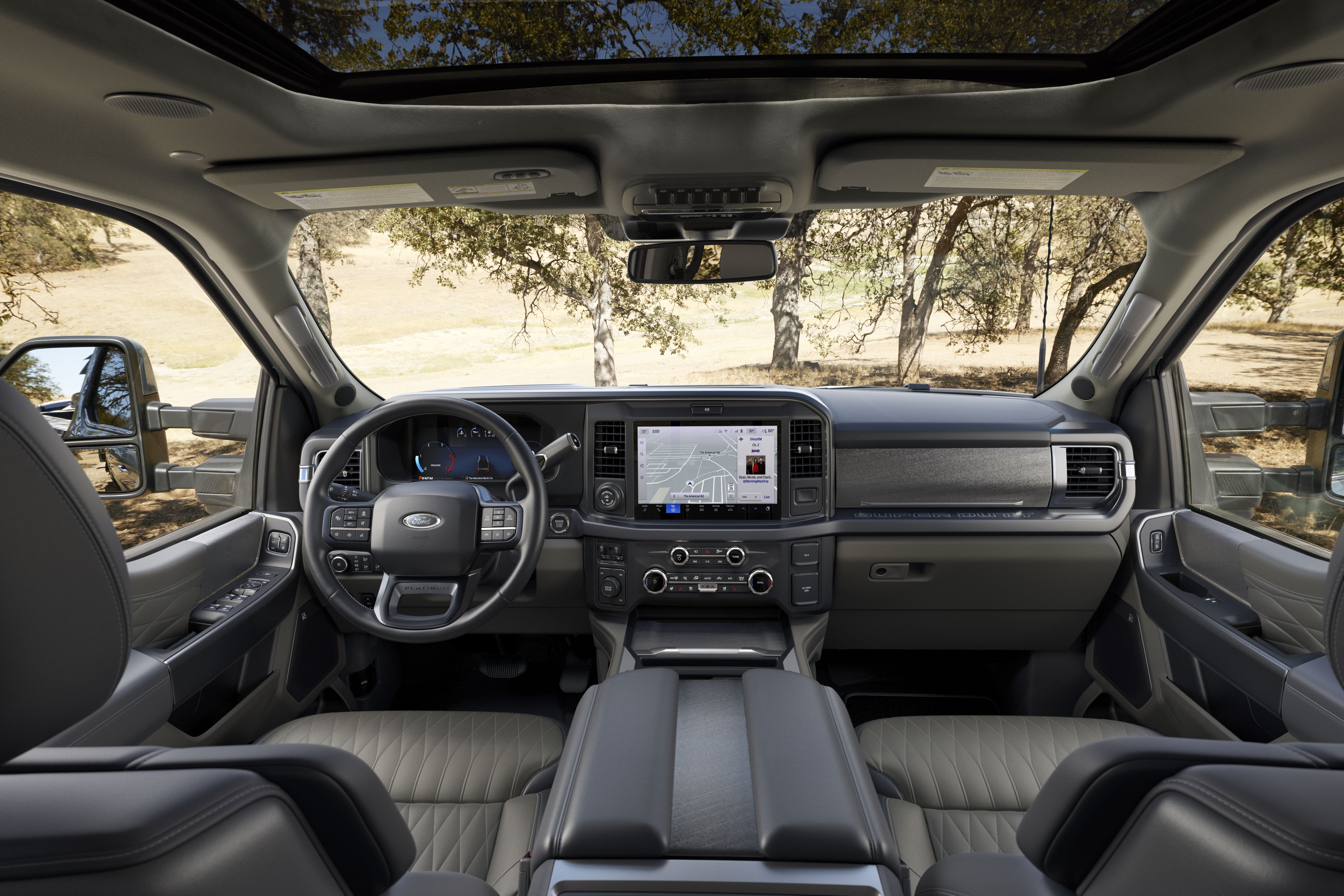 2025 F-Series Super Duty F-350 Platinum Plus with Smoked Truffle Interior.
